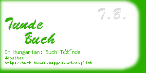 tunde buch business card